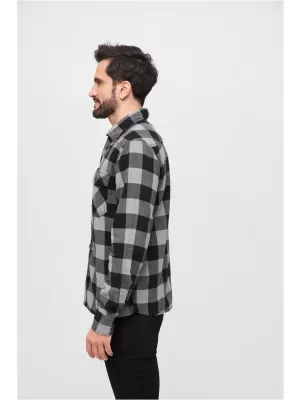 Cămaşă BRANDIT CHECKED BD4002 NEGRU/CĂRBUNE