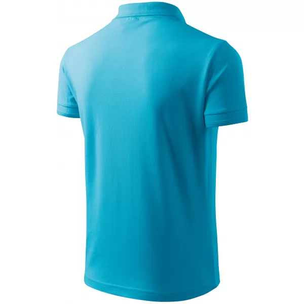  Tricou pentru bărbați cu guler ALTISPORT NoPrint NP/ALM302 TURCOAZ 