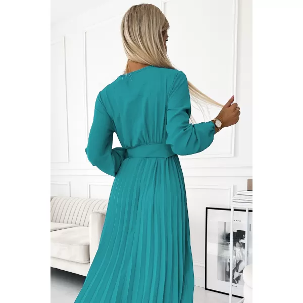  Rochie NUMOCO VIVIANA 504-6 ALBASTRU 