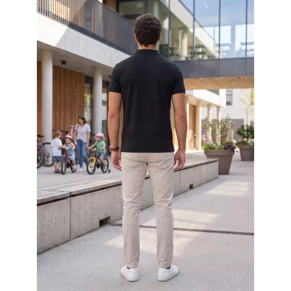  Tricou pentru bărbați cu guler ALTISPORT NoPrint NP/ALM302 GRI ABANOS 