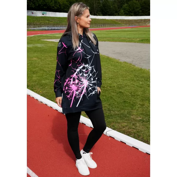  Hanorac funcțional premium pentru femei ALTISPORT VOJ/ALW035MI03 NEGRU ROZ 