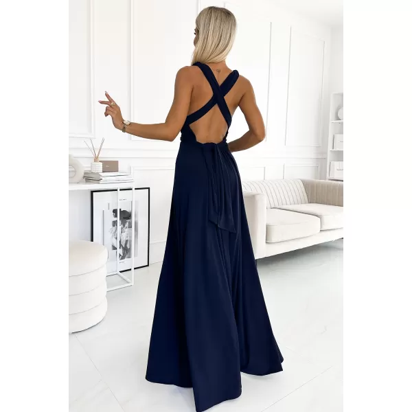  Rochie NUMOCO 509-1 ALBASTRU 