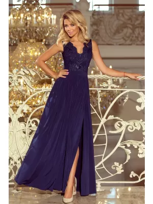Rochie NUMOCO LEA 215-2 ALBASTRU