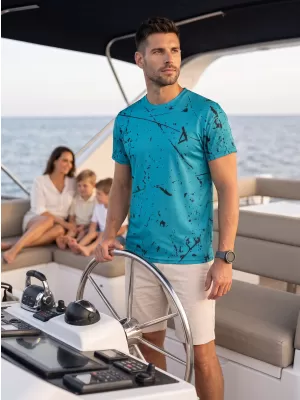 Tricou funcțional premium pentru bărbați ALTISPORT VOJ/ALM034TR01 SMARALD
