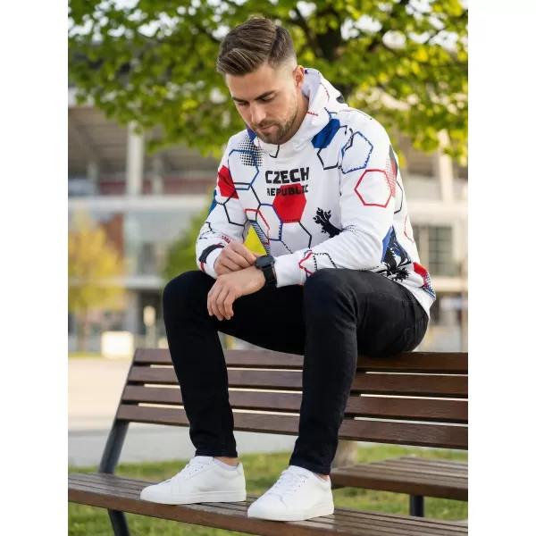  Hanorac funcțional premium pentru bărbați ALTISPORT VOJ/ALM036MI01 HEXA WHITE 