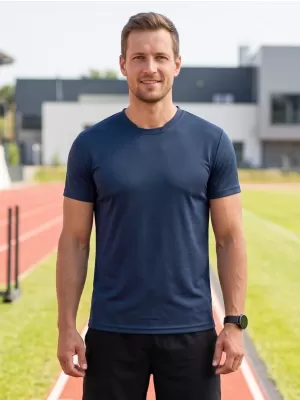 Tricou funcțional pentru bărbați ALTISPORT NoPrint NP/ALM421 ALBASTRU MARIN