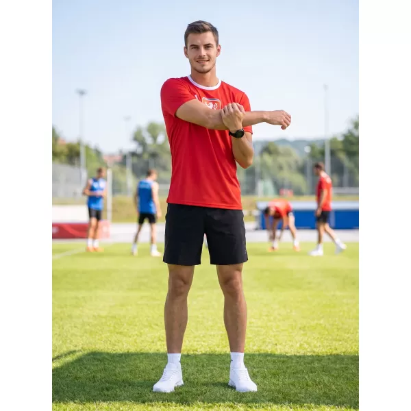  Tricou funcțional premium pentru bărbați ALTISPORT VOJ/ALM040TR01 ROȘU 