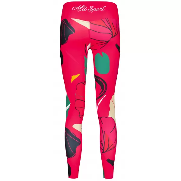  Jambiere funcționale lungi premium de damă ALTISPORT VOJ/ALW042LEG01 ROZ 