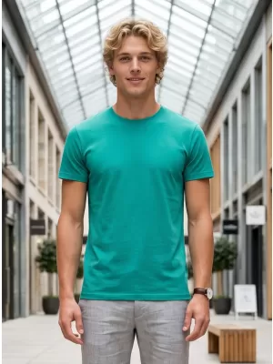 Tricou pentru bărbați ALTISPORT NoPrint NP/ALM921 SMARALD