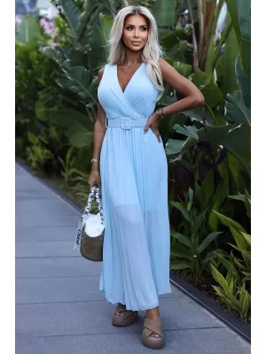 Rochie NUMOCO 546-2 ALBASTRU