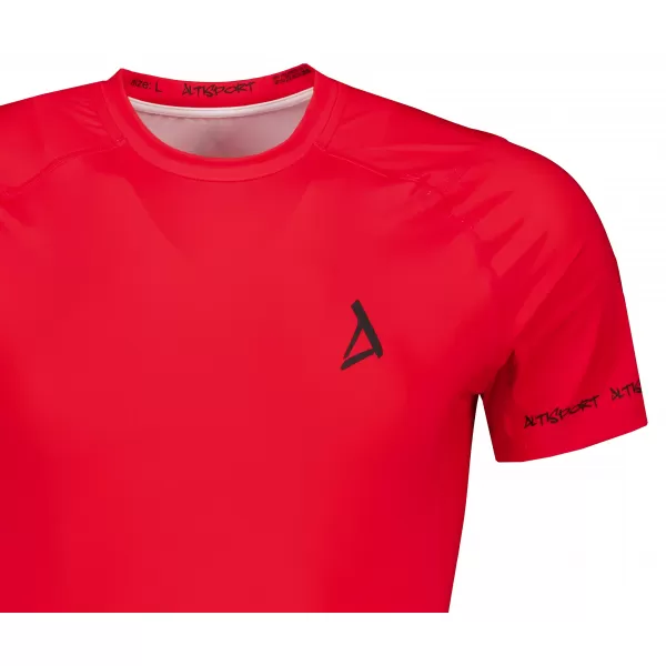  Tricou de compresie funcțional premium cu mâneci scurte pentru bărbați ALTISPORT VOJ/ALM000TR04 ROȘU 