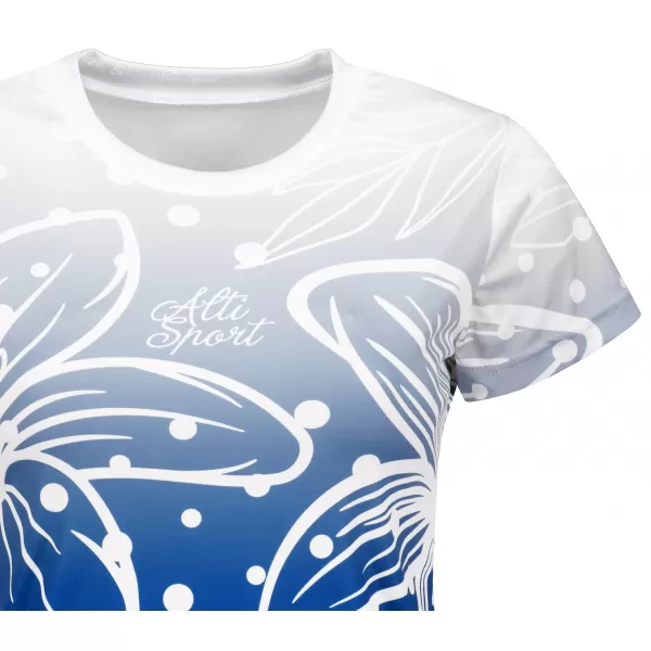  Tricou funcțional premium pentru femei ALTISPORT VOJ/ALW045TR01 BLEUMARIN/ALB 