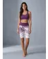 Jambiere funcționale premium pentru femei deasupra genunchiului ALTISPORT VOJ/ALW045LEG02 VIOLET/ALB