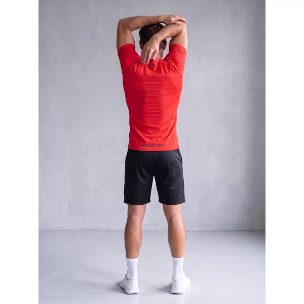  Tricou de compresie funcțional premium cu mâneci scurte pentru bărbați ALTISPORT VOJ/ALM000TR04 ROȘU 