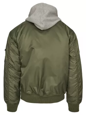 Sacou BRANDIT HOODED MA BD3150 MĂSLIN/GRI