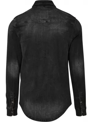 Cămaşă BRANDIT RILEY DENIM BD4020 NEGRU