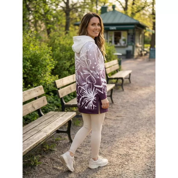  Hanorac funcțional premium pentru femei ALTISPORT VOJ/ALW045MI03 VIOLET/ALB 
