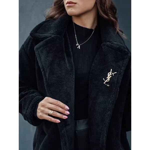  Haină de iarnă DSTREET GLAMFUR NEGRU 