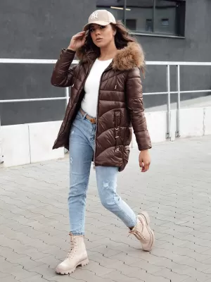 Geacă pentru doamne DSTREET WINTERCHIC CARAMEL
