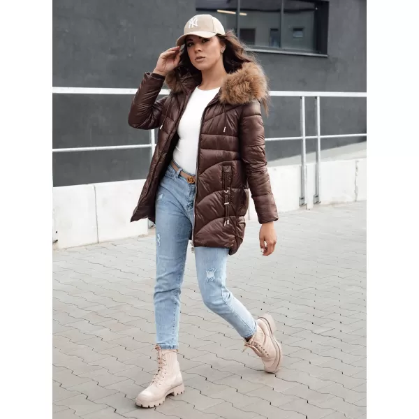  Geacă pentru doamne DSTREET WINTERCHIC CARAMEL 