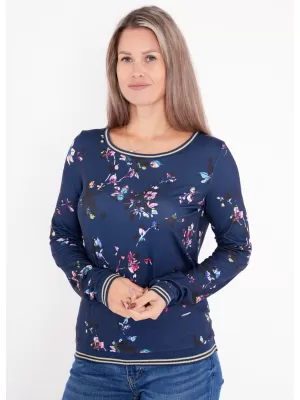 Tricou pentru femei ALTISPORT DEVANA ALBASTRU INCHIS
