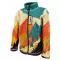 Hanorac fleece pentru copii WAMU MOUNTAIN BIKE VERDE