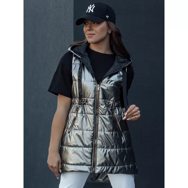  Vestă DSTREET PIXIECODE TY4437 GRI ÎNCHIS 