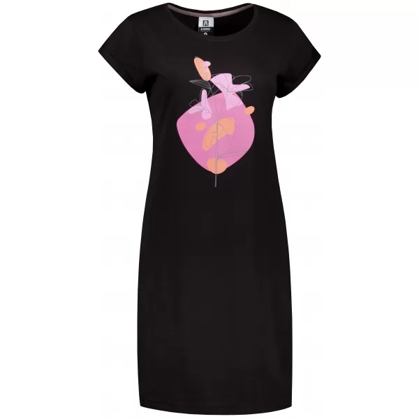  Tricou/rochie extinsă pentru femei ALTISPORT ALW187178 NEGRU -PINK 