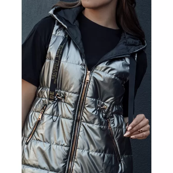  Vestă DSTREET PIXIECODE TY4437 GRI ÎNCHIS 