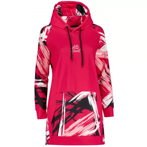  Hanorac prelungit funcțional pentru femei premium ALTISPORT VOJ/ALW039MI03 VIVA MAGENTA 