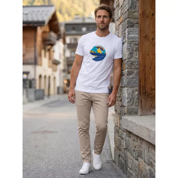  Tricou pentru bărbați ALTISPORT ALM186129 ALB 