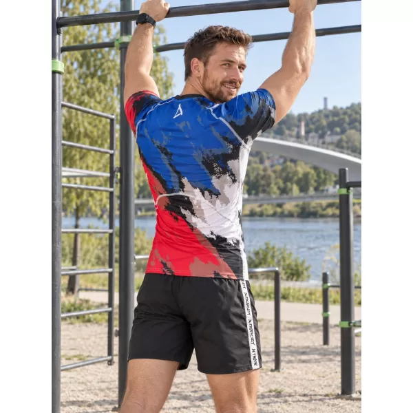  Cămașă funcțională de compresie pentru bărbați cu mâneci scurte premium ALTISPORT VOJ/ALM036TR04 DUNGI 