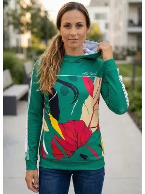 Premium cu hanorac funcțional pentru femei ALTISPORT VOJ/ALW042MI01 VERDE