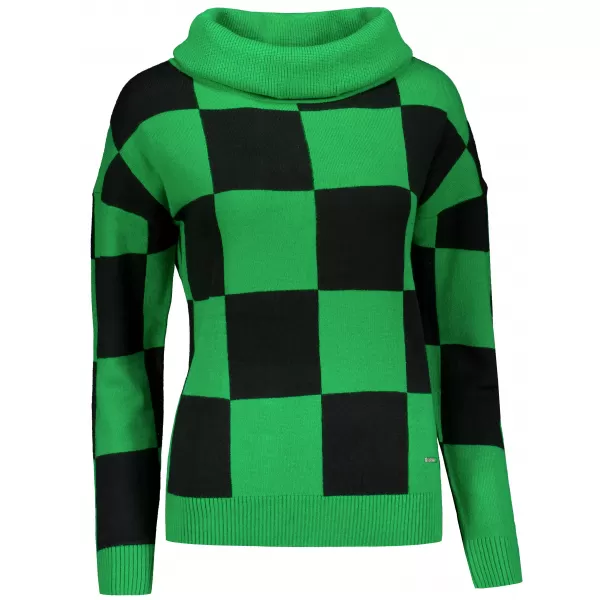  Pulover de dama ALTISPORT DELLA NEGRU/VERDE 