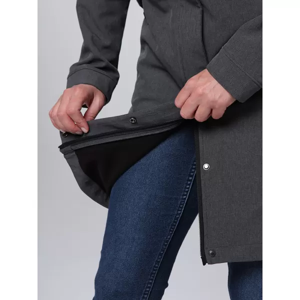 Palton softshell dama LOAP LUNARA GRI ÎNCHIS 