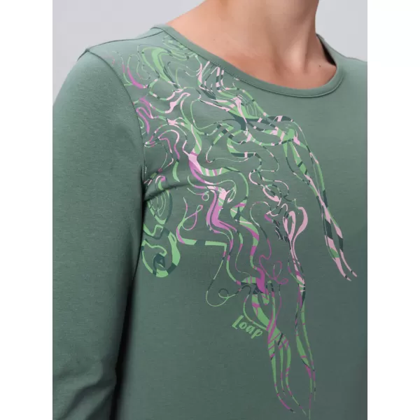  Tricou pentru femei LOAP ABMORA VERDE 