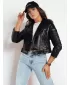 Sacou din piele DSTREET NEGRA ty4163 NEGRU