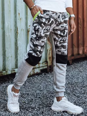 Piese pentru bărbați DSTREET CAMO GRI DESCHIS