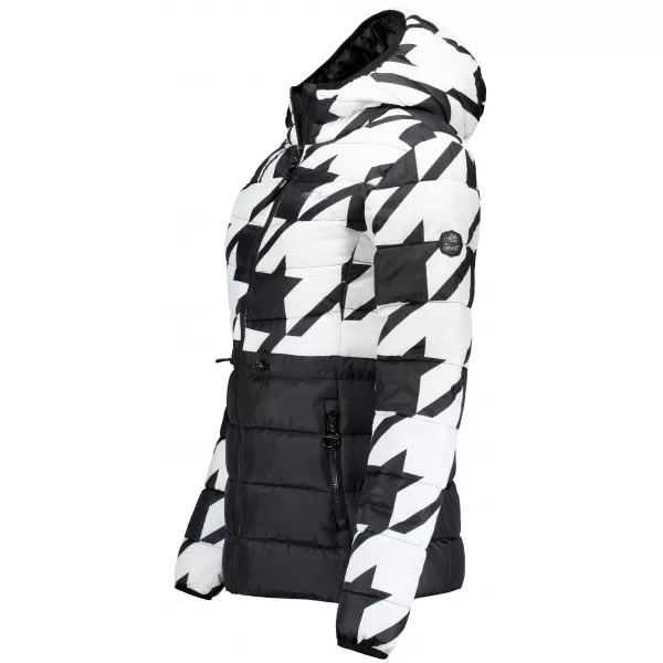  Geaca de dama ALTISPORT DARCIA ALB NEGRU 