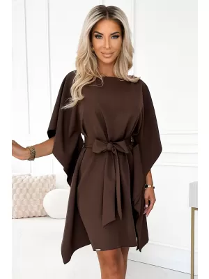 Rochie NUMOCO SOFIA 287-33 CIOCOLATĂ
