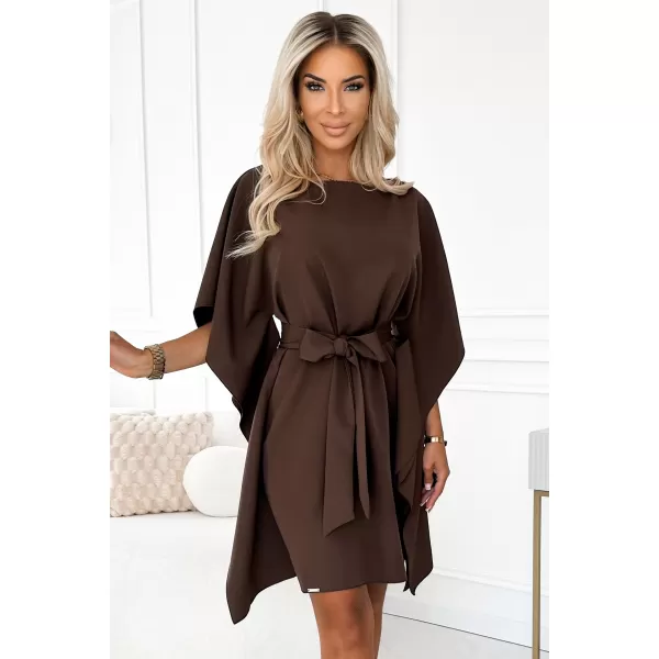  Rochie NUMOCO SOFIA 287-33 CIOCOLATĂ 