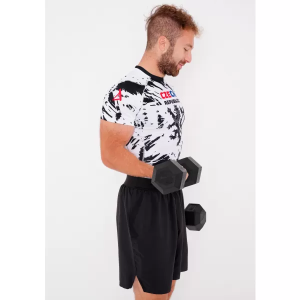  Cămașă funcțională de compresie pentru bărbați cu mâneci scurte premium ALTISPORT VOJ/ALM036TR04 ABSTRACTIZARE 