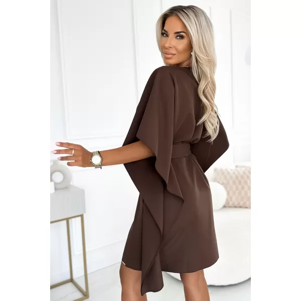  Rochie NUMOCO SOFIA 287-33 CIOCOLATĂ 