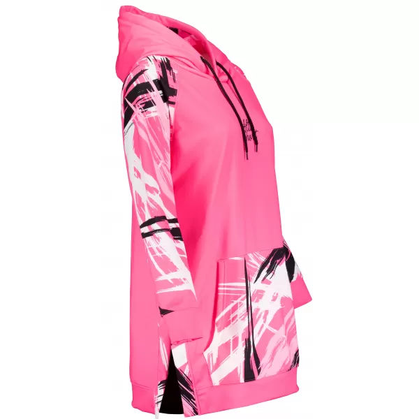  Hanorac prelungit funcțional pentru femei premium ALTISPORT VOJ/ALW039MI03 ROZ FLUO 