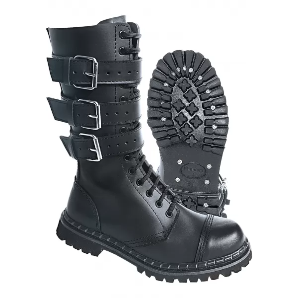  Pantofi pentru bărbați BRANDIT 3-BUCKLE PHANTOM BD9005 NEGRU 