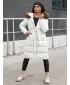 Haină de iarnă DSTREET STYLEBELLA ALB