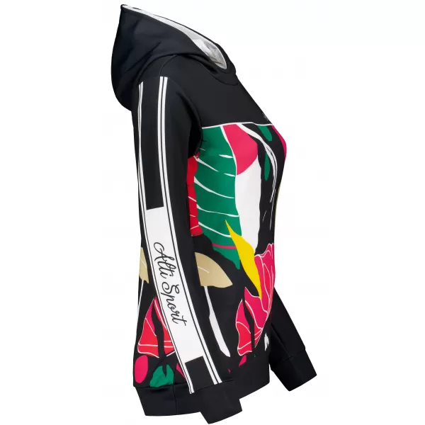  Premium cu hanorac funcțional pentru femei ALTISPORT VOJ/ALW042MI01 NEGRU 
