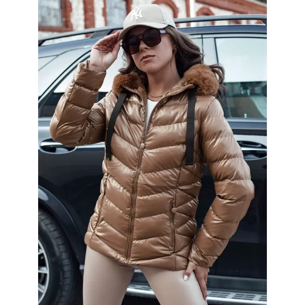  Geacă pentru doamne DSTREET MIRIAL ty4573 CARAMEL 