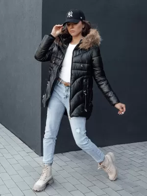 Geacă pentru doamne DSTREET WINTERCHIC NEGRU