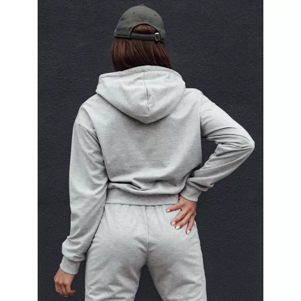  Panoul pentru doamne DSTREET TRENDHOOD GRI DESCHIS 